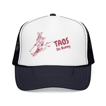 Buy navy-white-navy Taos, New Mexico Ski Bunny Foam Trucker Hat