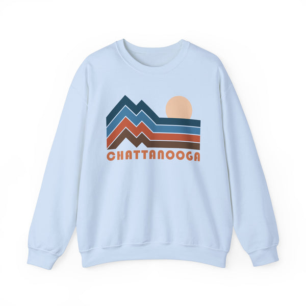 Chattanooga, Tennessee Sweatshirt Retro Mountains, Chattanooga Unisex Graphic Crewneck