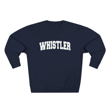 Buy navy Premium Whistler, Canada Retro Graphic Sweatshirt