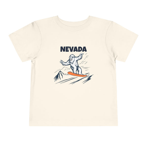 Nevada Yeti Snowboard Toddler Tee