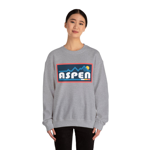 Aspen, Colorado Sweatshirt - Mountain Graphic Crewneck