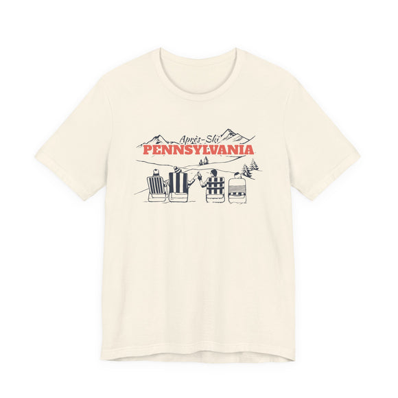 Pennsylvania Après-ski T-Shirt - Vintage Mountain Graphic Tee