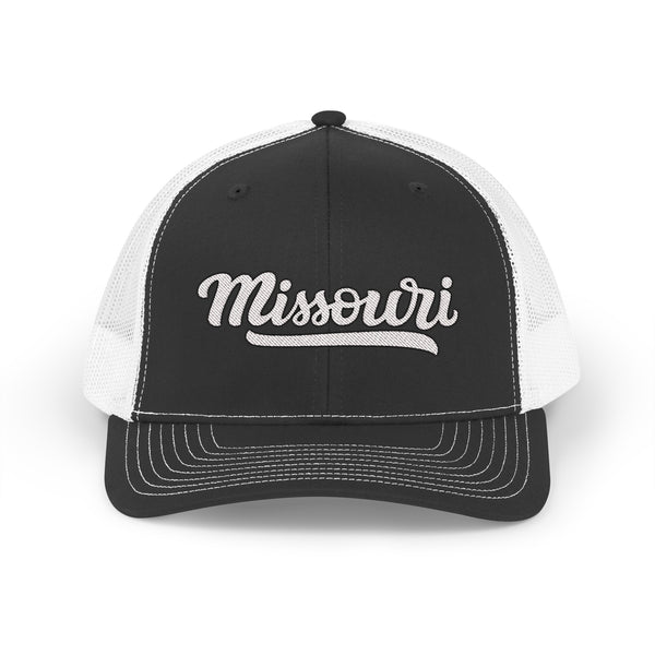 Missouri Snapback Trucker Cap - Embroidered Missouri Hat