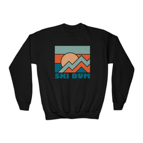 Ski Bum Youth Sweatshirt - Unisex Kid's Ski Bum Crewneck Sweatshirt