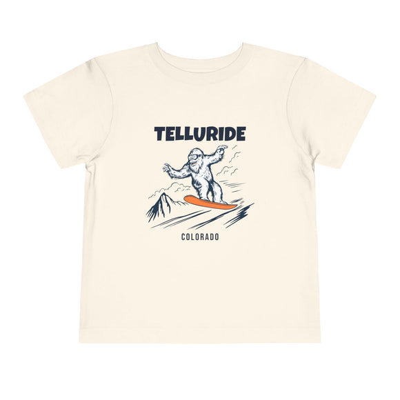 Telluride, Colorado Yeti Snowboard Toddler Tee