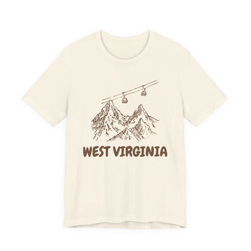West Virginia Mountain T-Shirt — Vintage Gondola Ski Mountain Tee