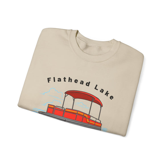 Flathead Lake Sweatshirt - Pontoon Boat Sweatshirt