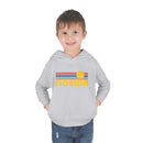 Florida Toddler Hoodie - Retro Sunrise Unisex Florida Toddler Sweatshirt-11
