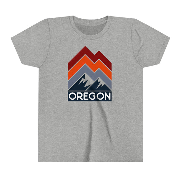 Oregon Youth Shirt - Retro Mountain Oregon Kid's T-Shirt