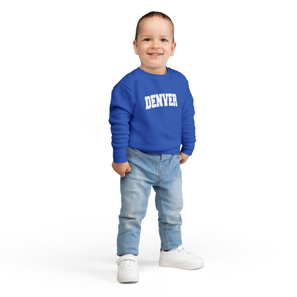 Denver, Colorado Toddler Sweatshirt - Denver Toddler Crewneck Sweatshirt