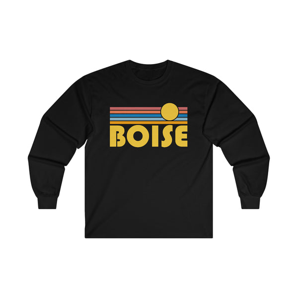 Boise, Idaho Long Sleeve Shirt - Retro Unisex Shirt