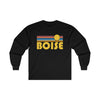 Boise, Idaho Long Sleeve Shirt - Retro Unisex Shirt