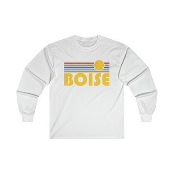 Boise, Idaho Long Sleeve Shirt - Retro Unisex Shirt - 0