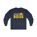 Boise, Idaho Long Sleeve Shirt - Retro Unisex Shirt-6