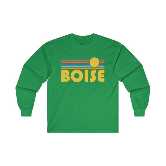Boise, Idaho Long Sleeve Shirt - Retro Unisex Shirt