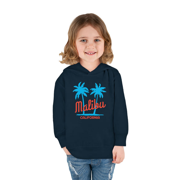 Malibu, California Toddler Hoodie - Unisex Malibu Toddler Sweatshirt