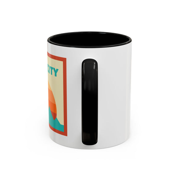 Park City, Utah Retro Ombre Sun Mountain Coffee Mug 11 oz, Park City, Utah Nature Lover Gift, Mountain Enthusiast Mug