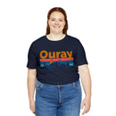 Ouray, Colorado Shirt - Mountain Sunset Unisex Ouray T-Shirt-82