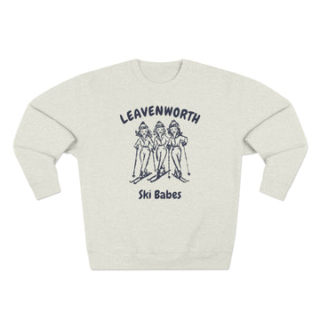 Premium Leavenworth, Washington Ski Babes Sweatshirt