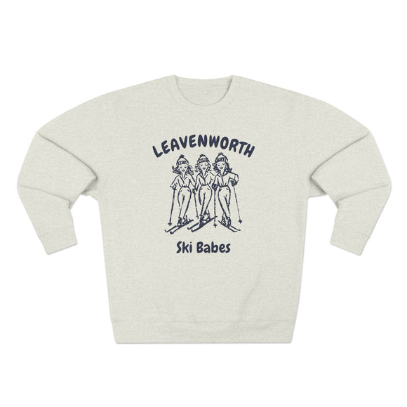 Premium Leavenworth, Washington Ski Babes Sweatshirt