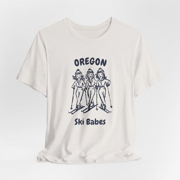 Oregon Ski Babes T‑Shirt — Retro Skiing Graphic Tee