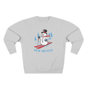Premium New Mexico Skiing Snowman Sweatshirt - 0
