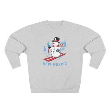 Premium New Mexico Skiing Snowman Sweatshirt - 0