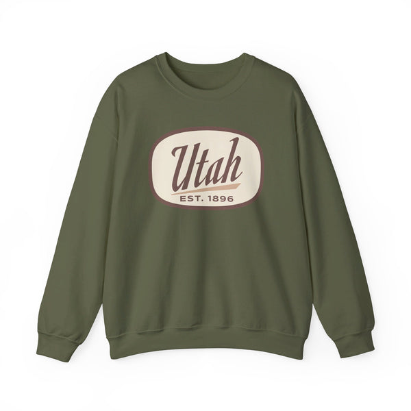 Utah Sweatshirt - Unisex Retro Utah Crewneck Sweatshirt