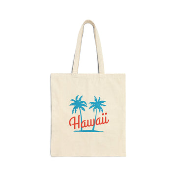 Hawaii Cotton Canvas Hawaii Tote Bag