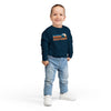 California Toddler Sweatshirt - Retro Mountain California Toddler Crewneck Sweatshirt