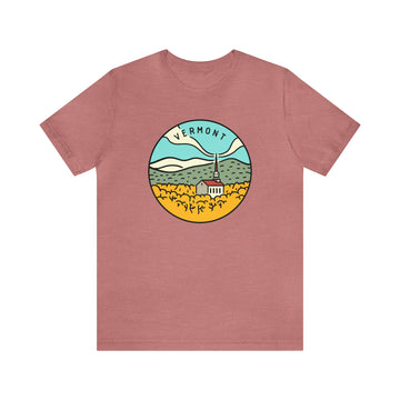 Buy heather-mauve Vermont T-Shirt - Unisex Vermont Shirt