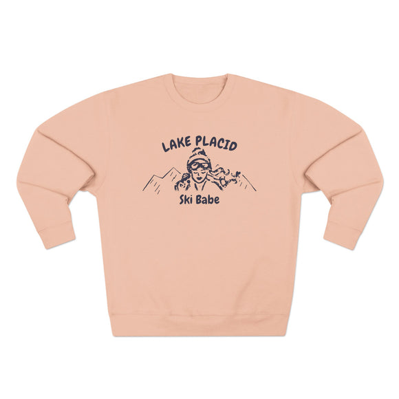 Premium Lake Placid, New York Ski Babe Sweatshirt