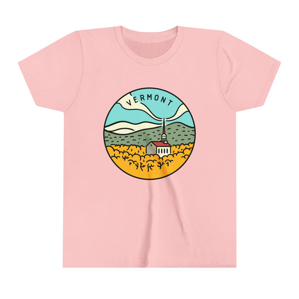 Vermont Youth T-Shirt - Unisex Kids Vermont Shirt