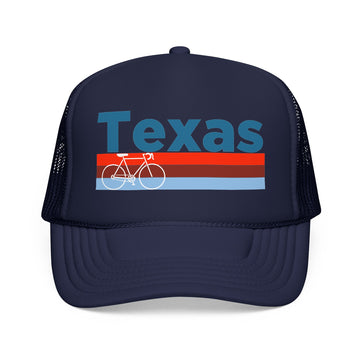 Buy dark-navy Texas Trucker Hat - Foam Texas Bike Cap