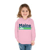 Maine Toddler Hoodie - Retro Trees Unisex Maine Toddler Sweatshirt