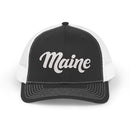 Maine Snapback Trucker Cap - Embroidered Maine Hat-2