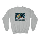 Sun Valley, Idaho Youth Sweatshirt - Unisex Kid's Sun Valley Crewneck Sweatshirt-2