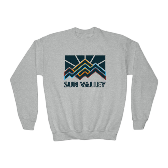 Sun Valley, Idaho Youth Sweatshirt - Unisex Kid's Sun Valley Crewneck Sweatshirt