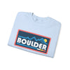 Boulder, Colorado Sweatshirt - Mountain Graphic Crewneck