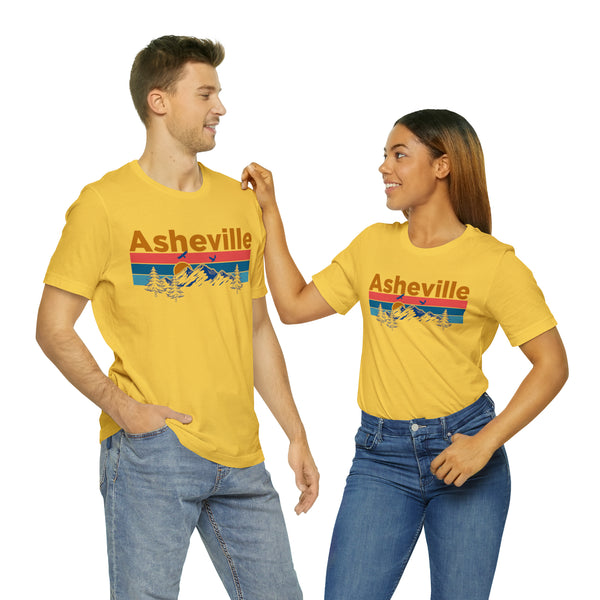 Asheville, North Carolina Shirt - Mountain Sunset Unisex Asheville T-Shirt