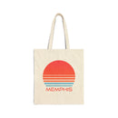 Memphis, Tennessee Retro 80s Cotton Canvas Memphis Tote Bag-1