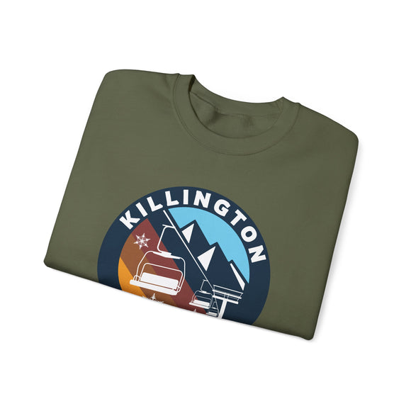 Killington, Vermont Sweatshirt - Ski Lift Killington Crewneck Sweatshirt