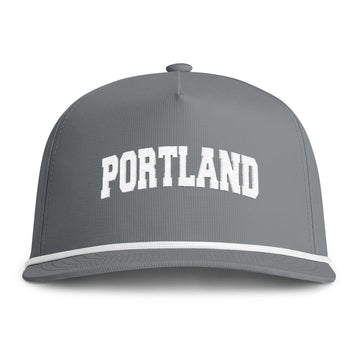Buy granite Portland, Oregon Embroidered Rope Hat - Vintage Sunwashed Rope Cap, Comfort Colors