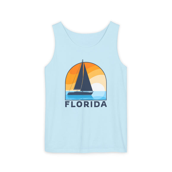 Florida Sailboat Tank Top | Comfort Colors 100% Cotton