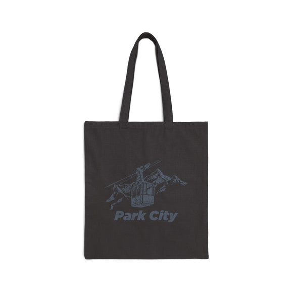 Park City, Utah Cotton Canvas Tote Bag - 15" x 16"