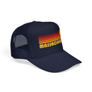 Massachusetts Retro Sunset Trucker Hat-6