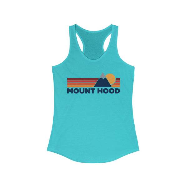 Mount Hood Women's Racerback Tank Top - Mountain Lover Sleeveless Shirt, Women's Mount Hood Hiking Tank