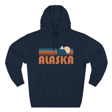Buy navy Premium Alaska Hoodie - Retro Mountain Unisex Sweatshirt