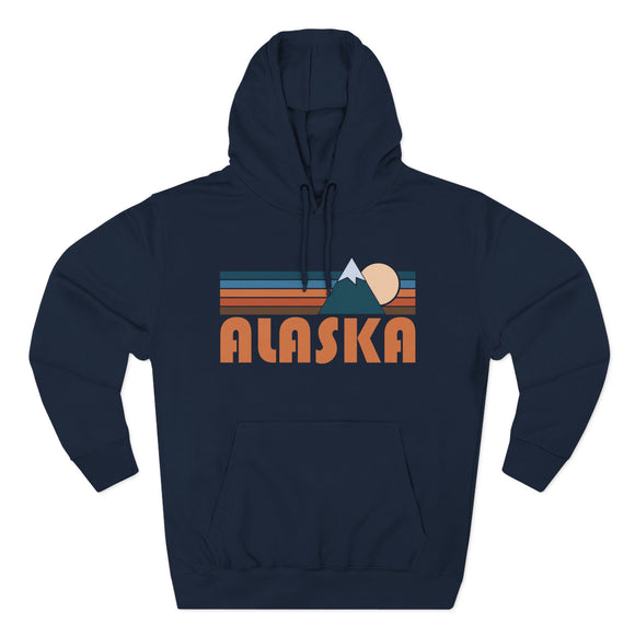 Premium Alaska Hoodie - Retro Mountain Unisex Sweatshirt