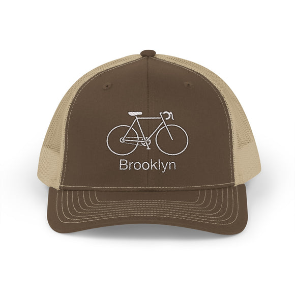 Brooklyn, New York Snapback Trucker Cap - Embroidered Brooklyn Hat